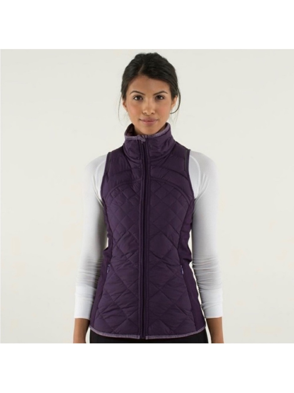 Women’s Lululemon Quilted Purple Puffer Vest Size 4